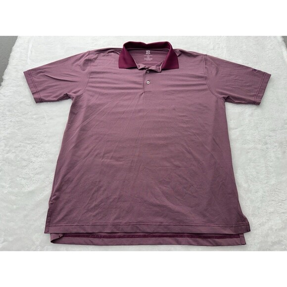 Turtleson Other - Turtleson Burgundy Golf Polo Shirt Mens Tour Performance Size Large